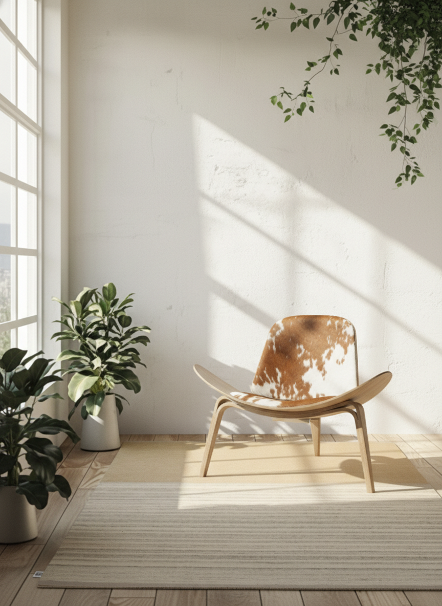 デンマークデザイナーズラグ　　　　　 ベージュ